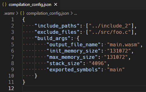 compilation config compilation config