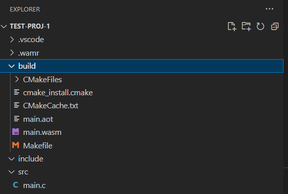 build folder build folder